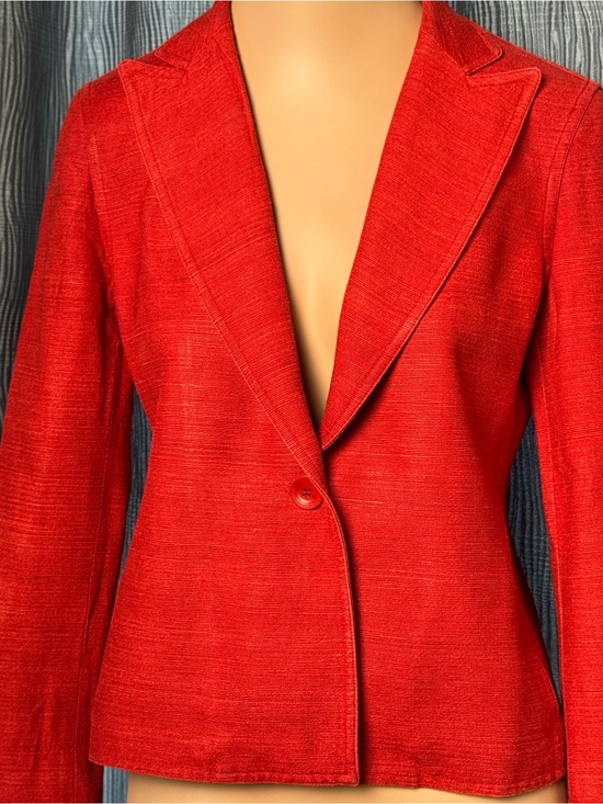 Jones New York Jackets & Blazers - JONES NEW YORK Red Women's Tailored Blazer Jacket  Size 6P